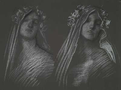 Studie für den Kopf von Blanchefleur von Edwin Austin Abbey