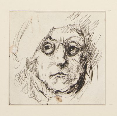 Studie von Benjamin Franklin für die Wandgemälde im State Capitol Gebäude in Harrisburg, Pennsylvania, 1902-1911 (vollendet von John Singer Sargent) von Edwin Austin Abbey