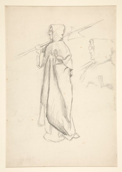 Studie eines Hellebardenträgers, aus König Richard III von Edwin Austin Abbey