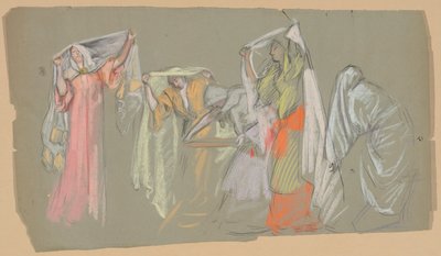 Studie der gefangenen Tugenden von Edwin Austin Abbey