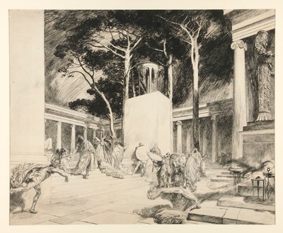 Das Orakel herausgefordert, Akt III, Szene ii, Der Winter von Edwin Austin Abbey