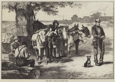 Ruhige Zeiten, eine Skizze auf Hampstead Heath von Edwin Buckman