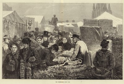 Der Zwiebelmarkt von Birmingham (Gravur) von Edwin Buckman