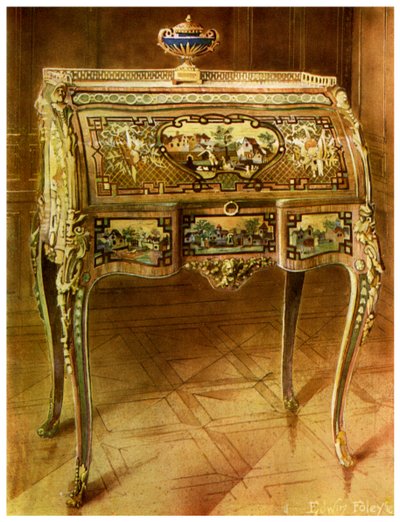 Escritoire a toilette, Französisch, Victoria and Albert Museum, London, 1911-1912 von Edwin Foley