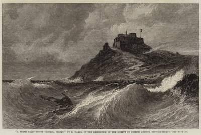 Ein frischer Wind, Mount Orgueil, Jersey von Edwin Hayes