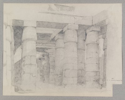 Tempel des Khonsu in Karnak, 1887 von Edwin Howland Blashfield