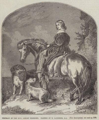 Porträt des Ehrenwerten Ashley Ponsonby von Edwin Landseer