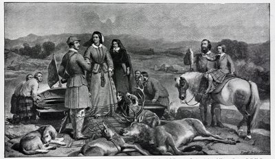Königin Victoria landet am Loch Muick von Edwin Landseer
