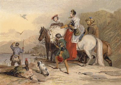 Die Falkenjagdgesellschaft von Edwin Landseer