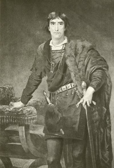 Mr. Henry Irving als Hamlet (Gravur) von Edwin Longsden Long