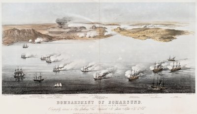 Bombardierung von Bomarsund, 1854 von Edwin Thomas Dolby