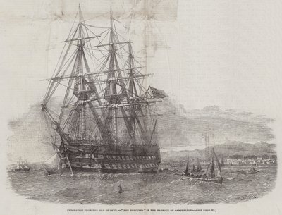 Auswanderung von der Isle of Skye, Die Hercules im Hafen von Campbelton von Edwin Weedon