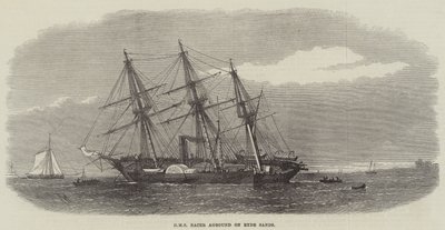 HMS Racer auf Grund gelaufen auf Ryde Sands von Edwin Weedon