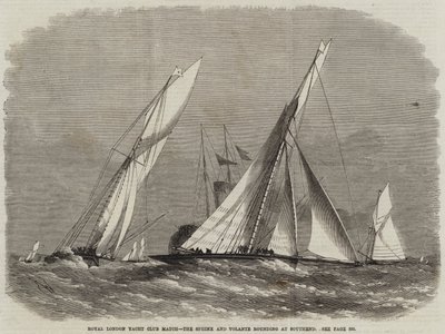 Royal London Yacht Club Match, die Sphinx und Volante runden bei Southend von Edwin Weedon