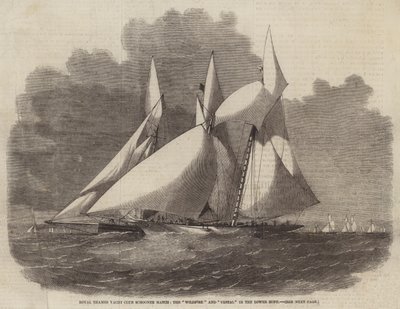 Royal Thames Yacht Club Schooner Match, die Wildfire und Vestal in der Lower Hope von Edwin Weedon