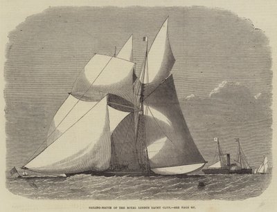 Segelwettkampf des Royal London Yacht Club von Edwin Weedon