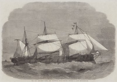Die neue gepanzerte Flotte, Ihre Majestät Dampffregatte Defence, 18 Kanonen von Edwin Weedon