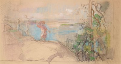 Sarvikallio, Skizze von Eero Järnefelt
