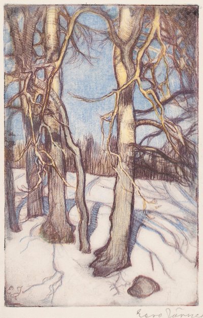 Bäume im Winter von Eero Järnefelt