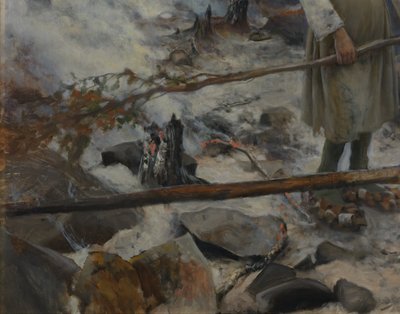 Unter dem Joch (Brennen des Buschwerks) von Eero Järnefelt
