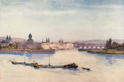 Der Rhein: Zusammenfluss von Rhein und Mosel von Effie Jardine
