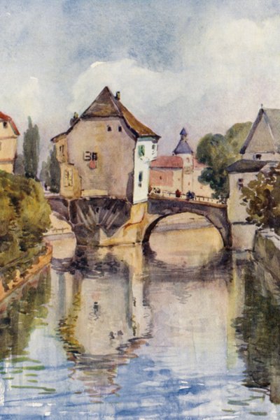 Der Rhein: Alte Brücke in Kreuznach von Effie Jardine