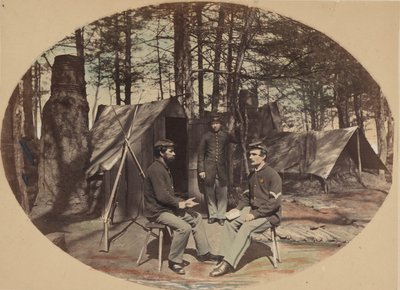 Leben im Lager, Hauptquartier des 6. Korps, ca. 1864 von Egbert Guy Fowx