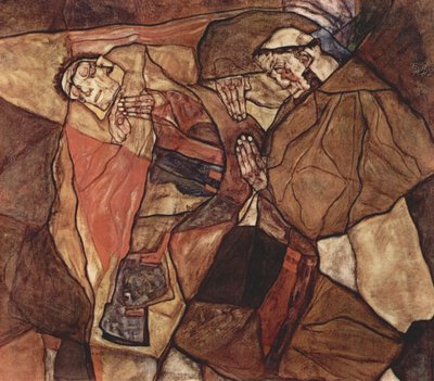 Qual (Der Todeskampf) von Egon Schiele