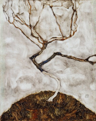 Kleiner Baum im Spätherbst von Egon Schiele