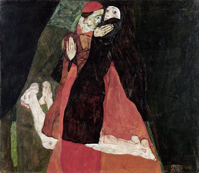 Der Kardinal und die Nonne von Egon Schiele