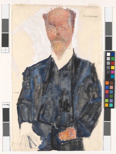 Porträt Otto Wagner von Egon Schiele