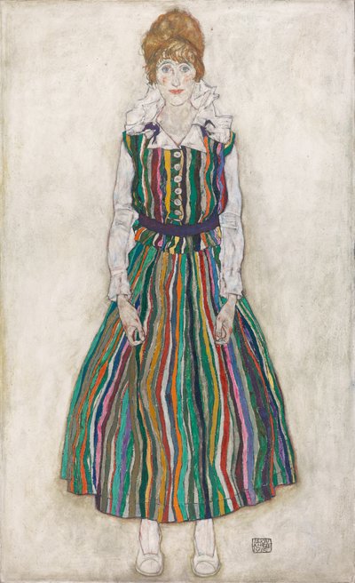 Porträt von Edith Schiele, der Frau des Künstlers von Egon Schiele