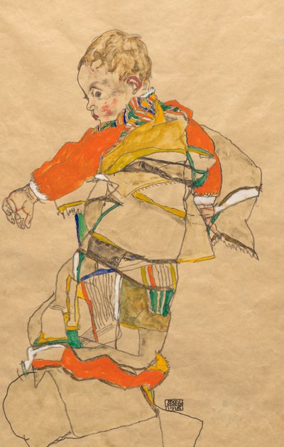 Porträt eines Kindes (Anton Peschka, Jr.) von Egon Schiele
