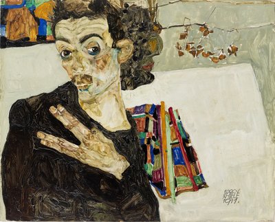Selbstbildnis von Egon Schiele