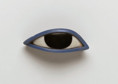 Rechtes Auge von einem anthropoiden Sarg von Egyptian