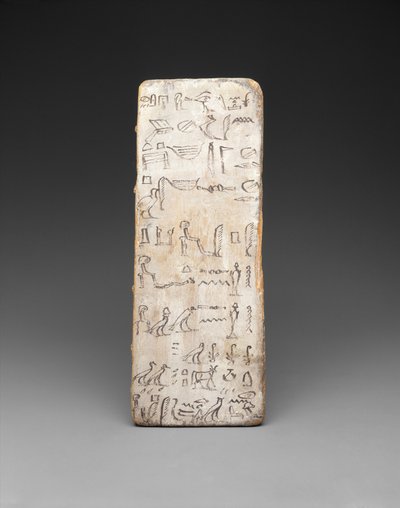 Schreibtafel eines Lehrlingsschreibers, ca. 2030 v. Chr. von Egyptian 11th Dynasty
