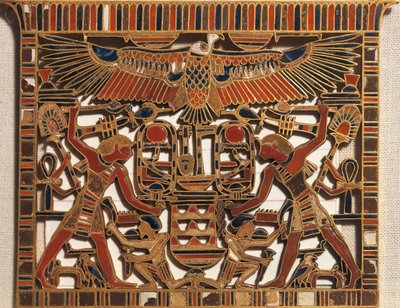 Ägypten, Brustplatte aus Gold und Emaille, zwölfte Dynastie, Mittleres Reich von Egyptian 12th Dynasty