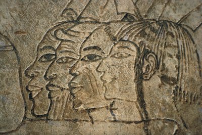 Ägypten, West-Theben, Scheich Adn el-Qurna. Grab von Ramos. Wandzeichnungen von Egyptian 18th Dynasty