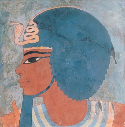 Kopf von Amenophis III aus dem Grab von Onsou, 18. Dynastie, 1550-1295 v. Chr. von Egyptian 18th Dynasty