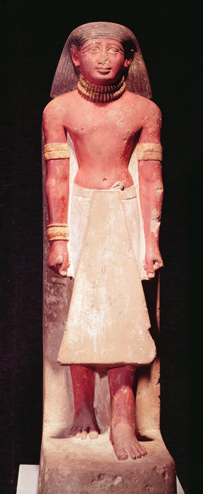 Statue eines Mannes in einem Lendenschurz, Neues Reich von Egyptian 18th Dynasty