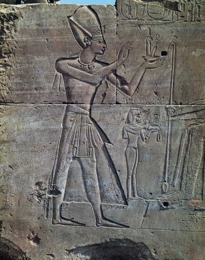 Thutmosis III, Relief, Tempel des Amun, Karnak-Tempelkomplex (Unesco-Welterbeliste) von Egyptian 18th Dynasty