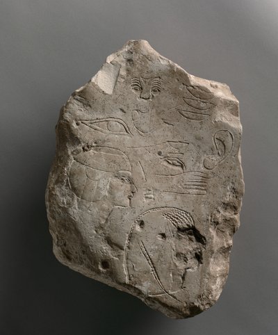 Probestück, beidseitig bearbeitet, ca. 1391-1353 v. Chr. von Egyptian 18th Dynasty