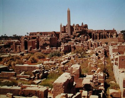 Ansicht des Tempels von Amun, Neues Reich von Egyptian 18th Dynasty