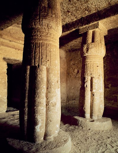 Ansicht der Grabkapelle von Meryre, Neues Reich von Egyptian 18th Dynasty