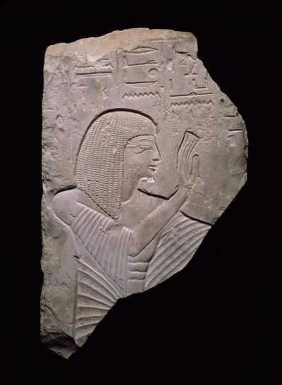 Fragment eines Reliefs, das Neferhotep darstellt, Neues Reich, frühe Dynastie 19, ca. 1292-1202 v. Chr. von Egyptian 19th Dynasty