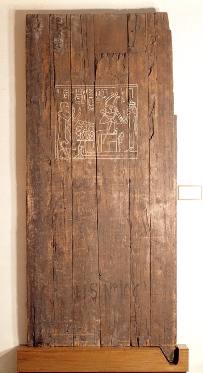 Holztür aus dem Grab von Khonsuhotep, Neues Reich, ca. 1285 v. Chr. von Egyptian 19th Dynasty