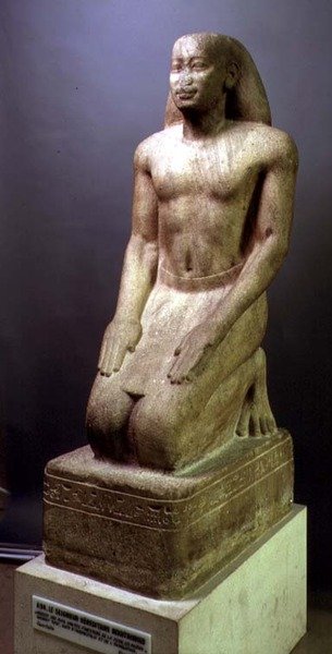 Statue von Nakhtorheb kniend, Saite-Periode von Egyptian 26th Dynasty