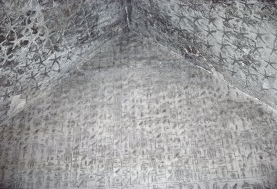 Dach und Wand der Grabkammer der Pyramide von Unas, Altes Reich von Egyptian 5th Dynasty