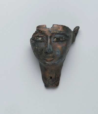 Gesicht von einer zusammengesetzten Statue, Dritte Zwischenzeit-Spätzeit von Egyptian Egyptian