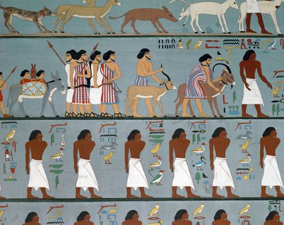 Semitischer Stamm bittet um Erlaubnis, Ägypten zu betreten, Kopie von Egyptian Egyptian